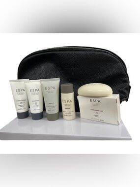 ESPA Travel Skincare Set with Black Pouch. NIB